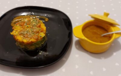 Tartar de salmón, aguacate y mango