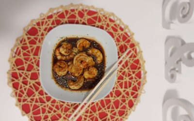 Gambones en salsa de ostras