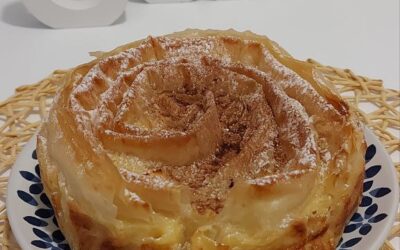 Tarta ligera de manzana y canela